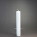 23cm x 3.8cm (9" x 1½") Tall White Pillar Candles With Stearin